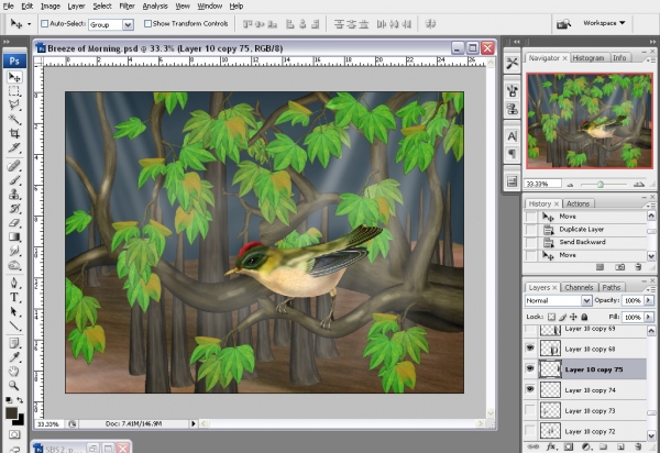 Creation of Breeze of Dawn: Step 19